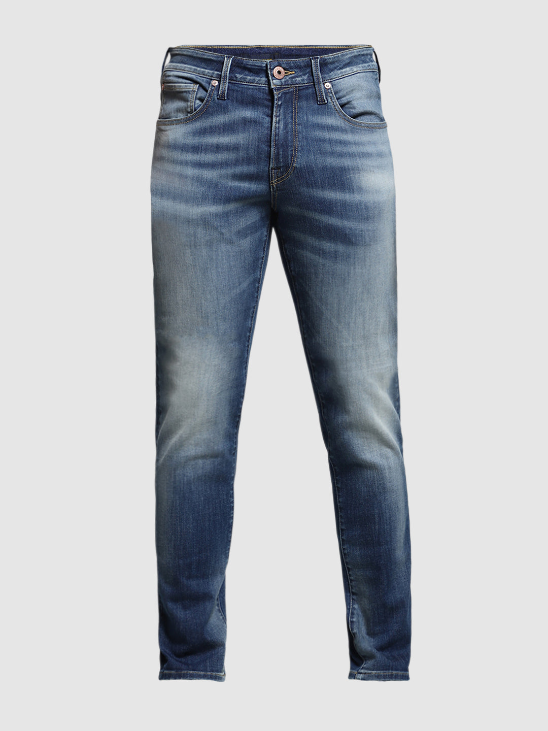 JACK&JONES Blue Low Rise Glenn Slim Fit Jeans