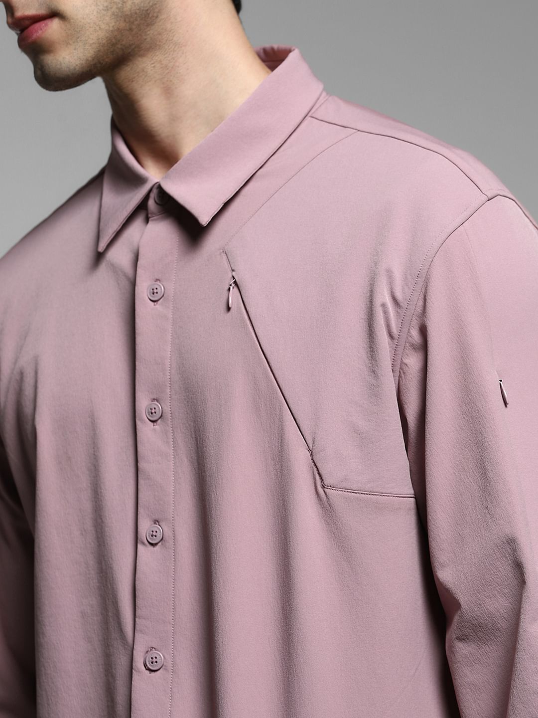 Lilac Full Sleeves Overshirt