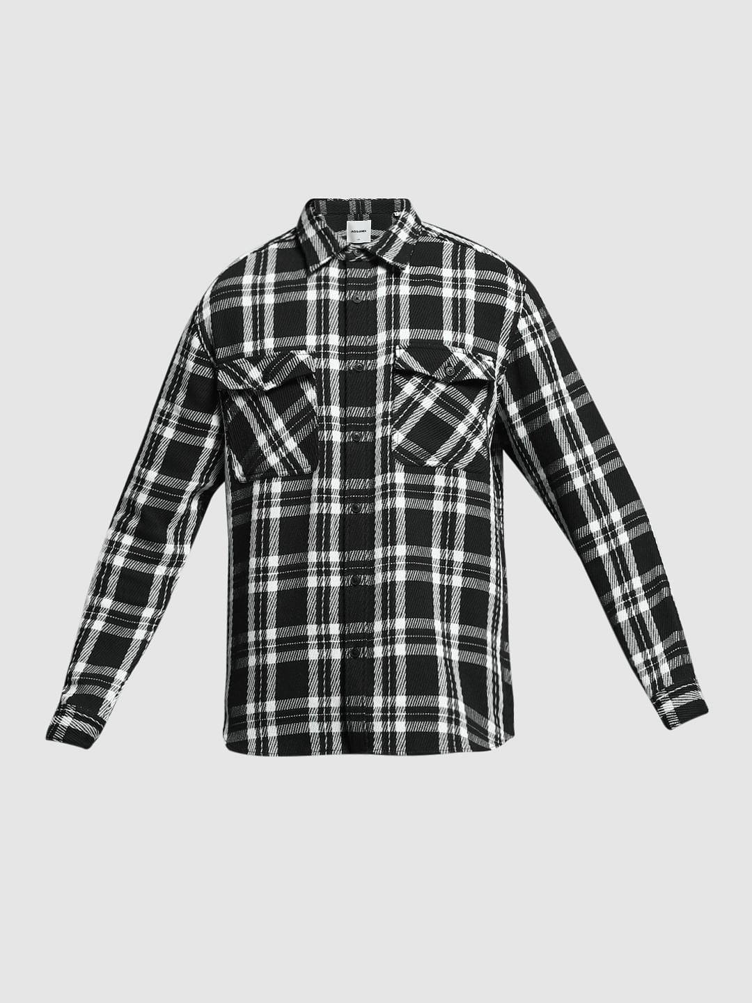 Black Check Print Shirt