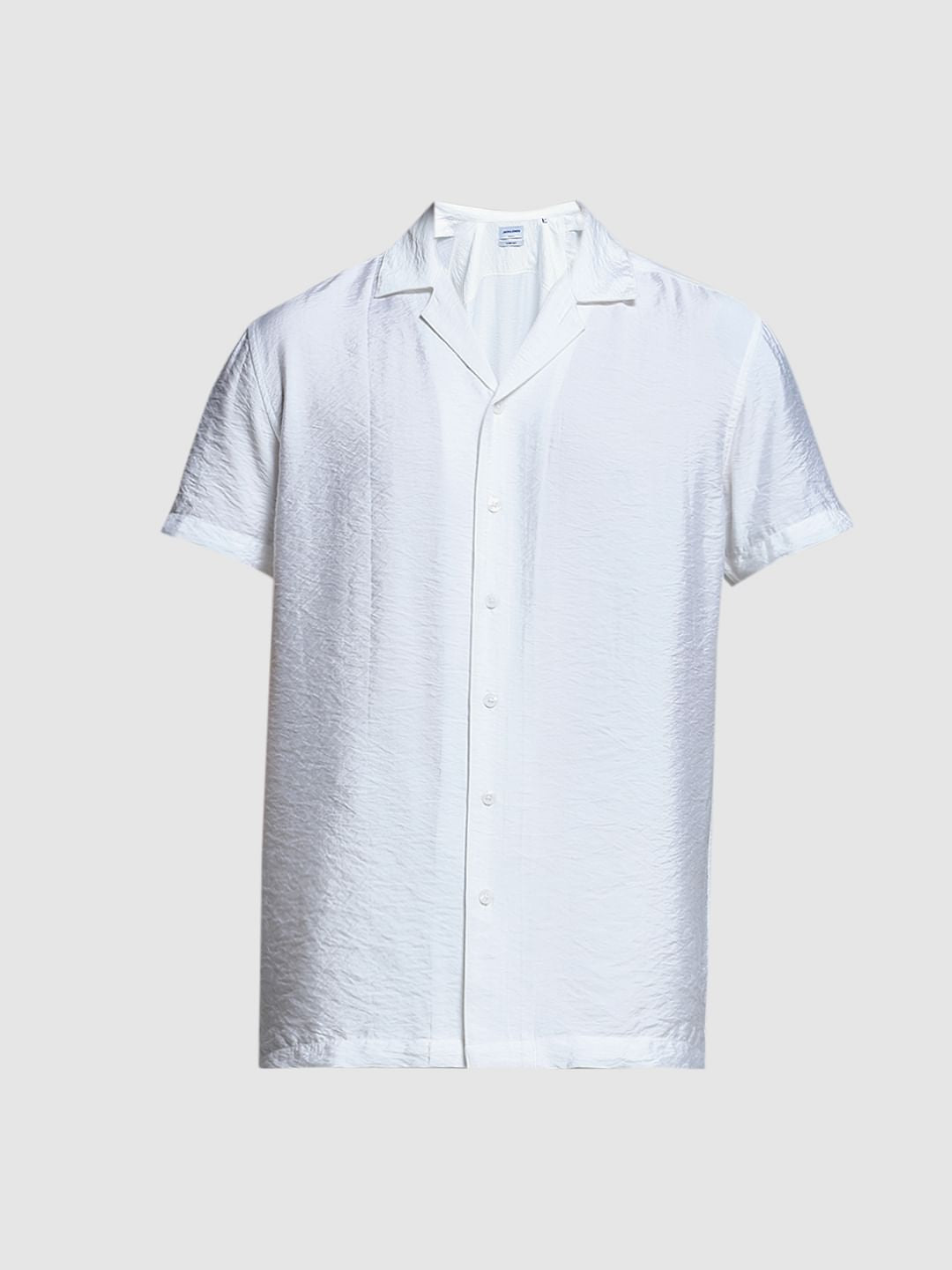 White Viscose Comfort Fit Shirt