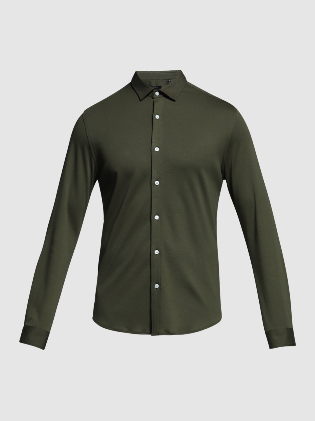 Green Cotton Knit Shirt