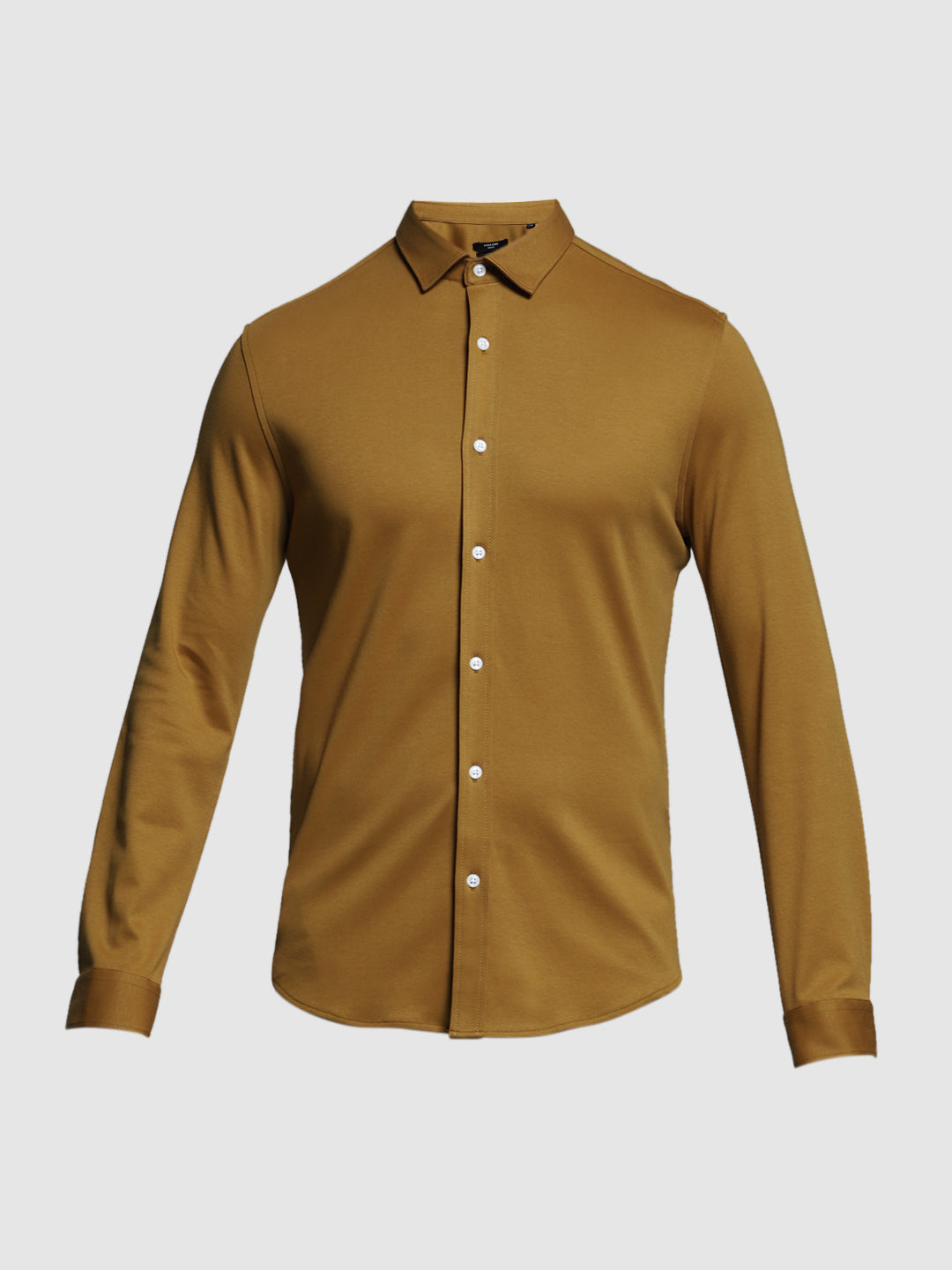 Brown Cotton Knit Shirt