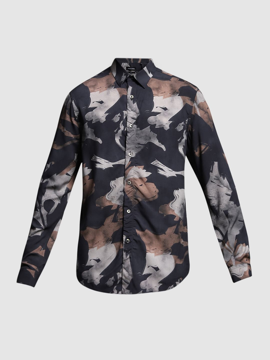 Black Printed Cotton Shirt