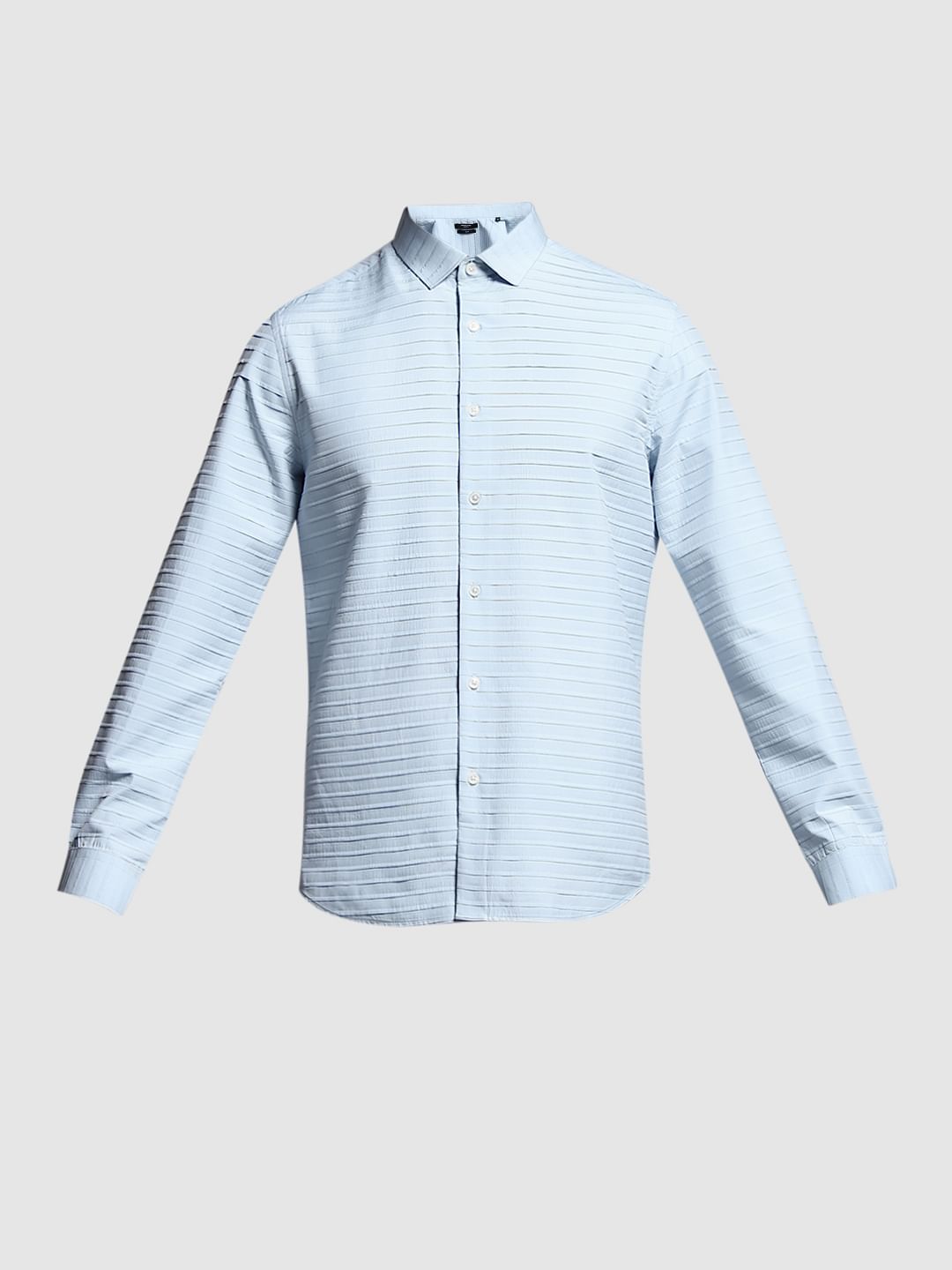 Light Blue Slim Fit Full Sleeves Shirt