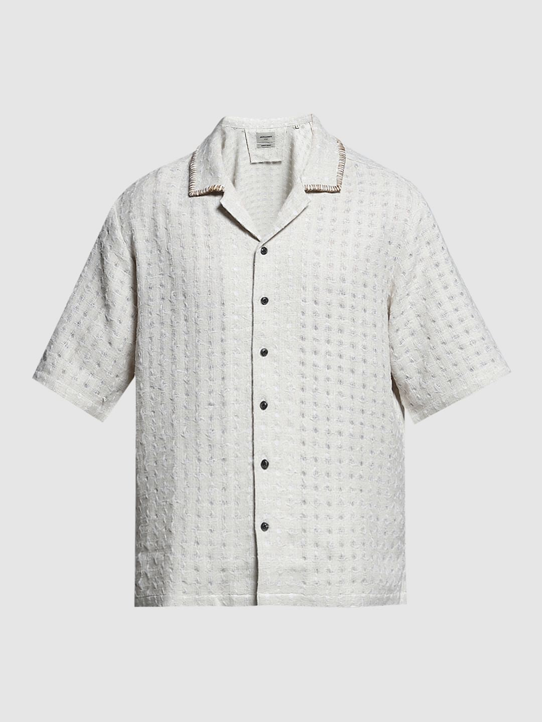 Off-White Dobby Co-ord Set Shirt