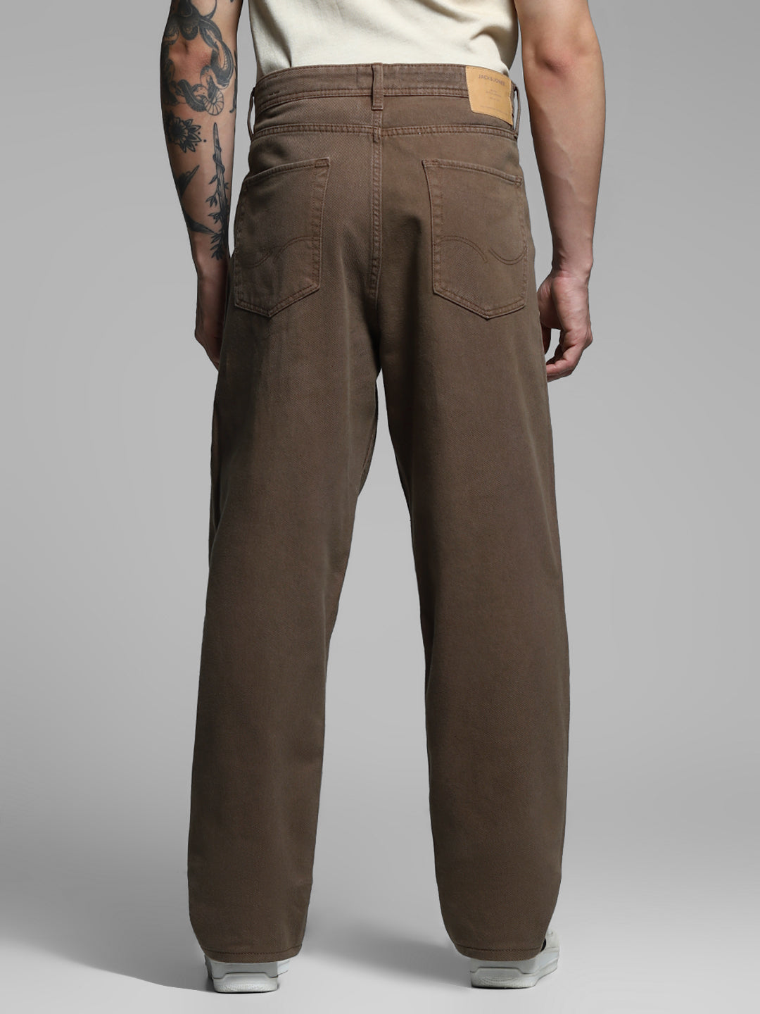 Dark Brown Mid Rise Pants