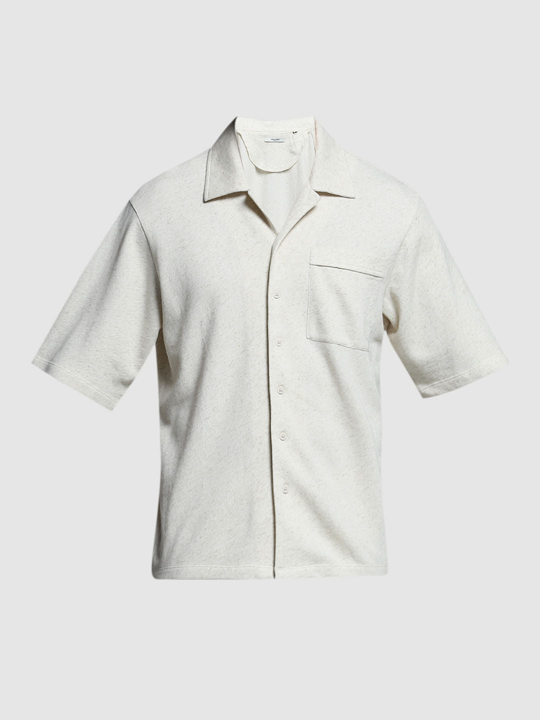 Off-White Cotton Co-ord Oversized Shirt