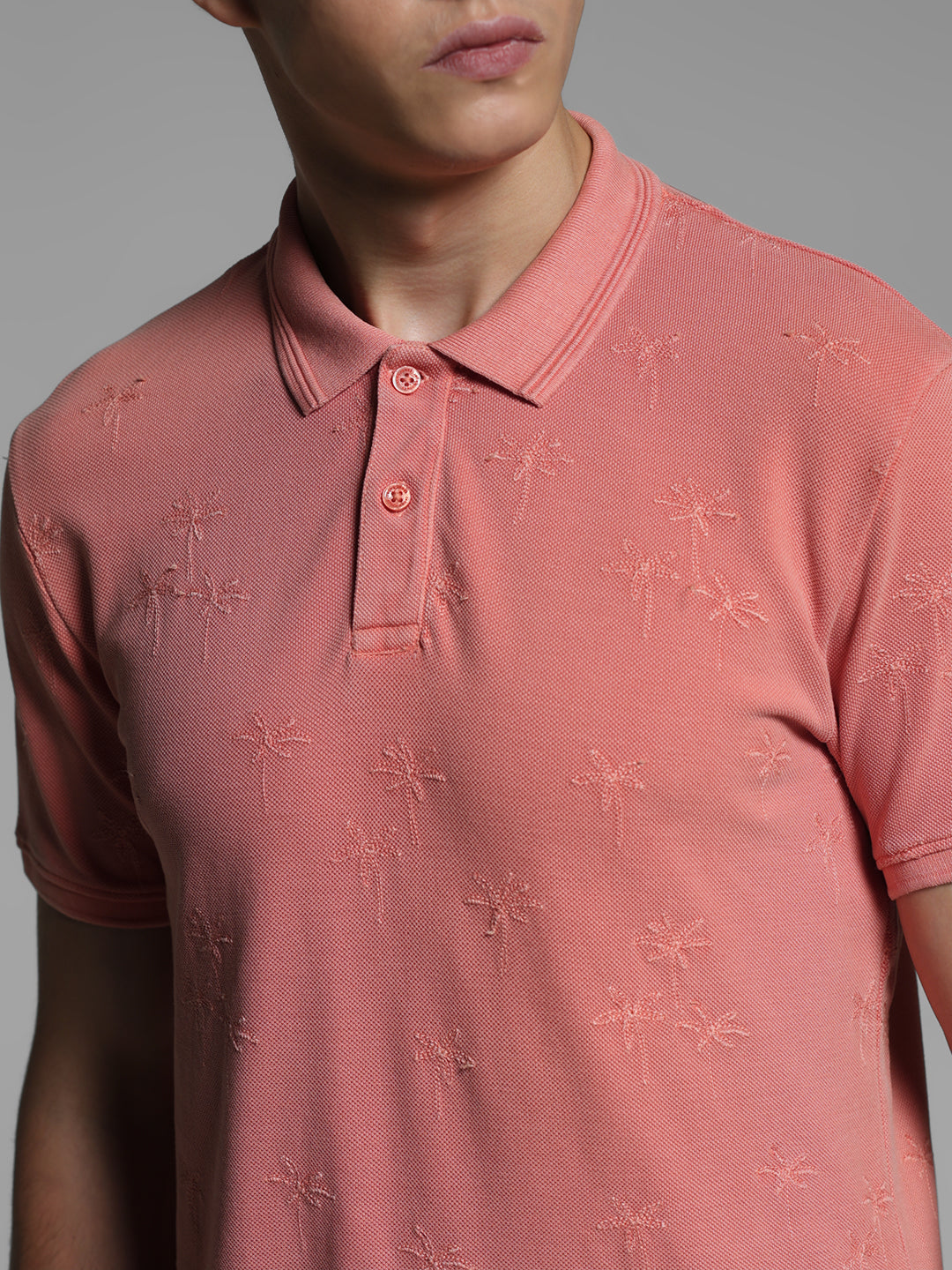 Shell Pink Embroidered Polo