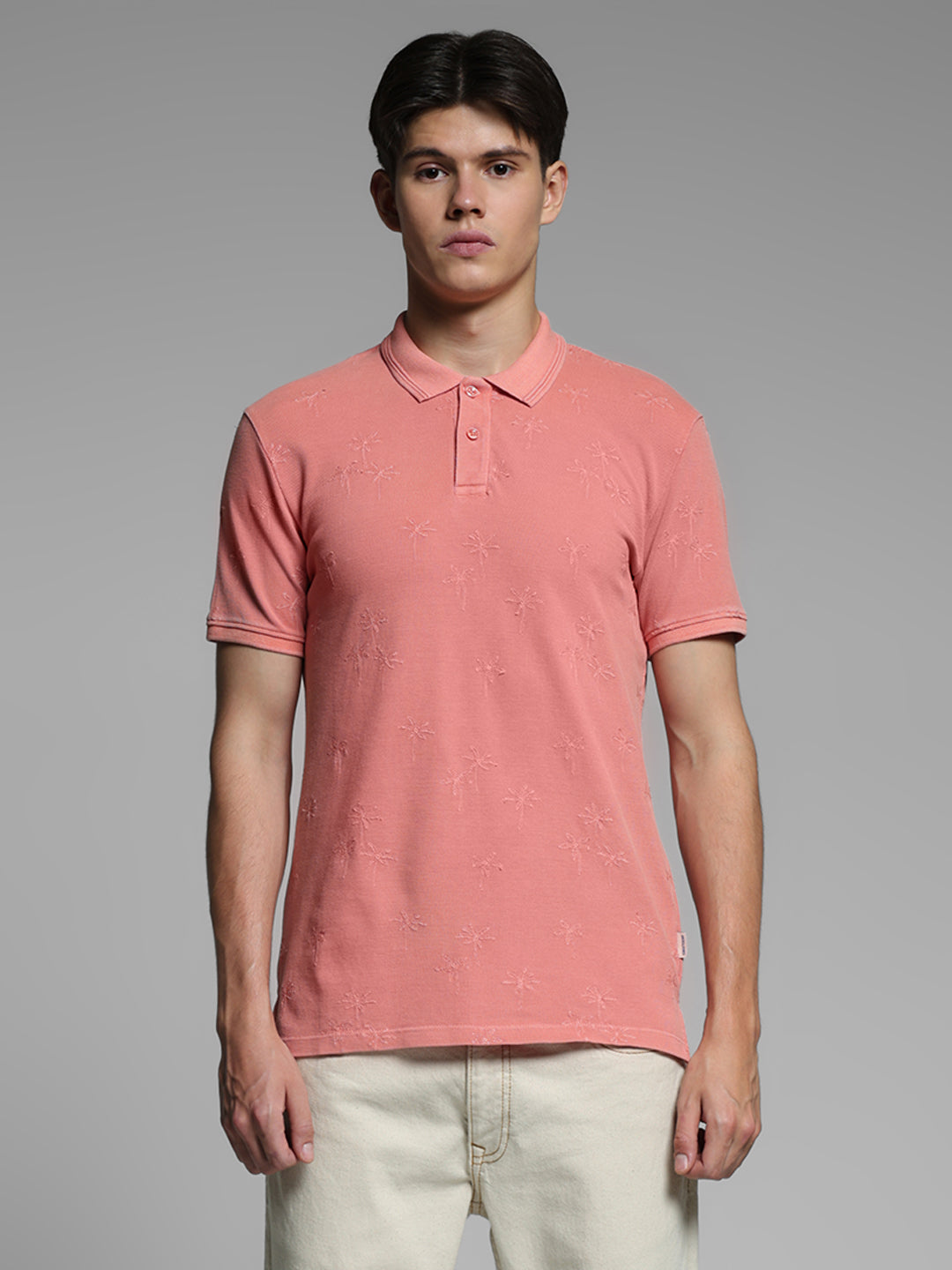 Shell Pink Embroidered Polo