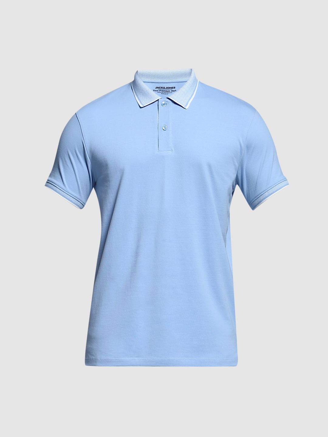 Light Blue Cotton Polo