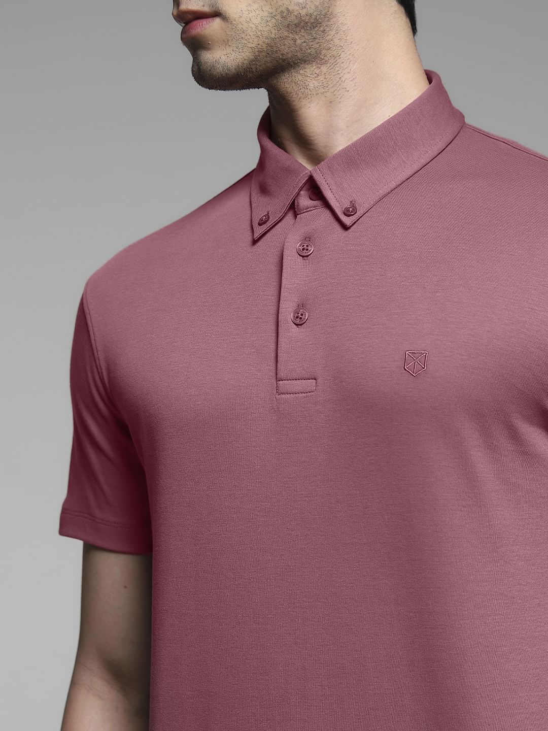 Dark Plum Cotton Polo
