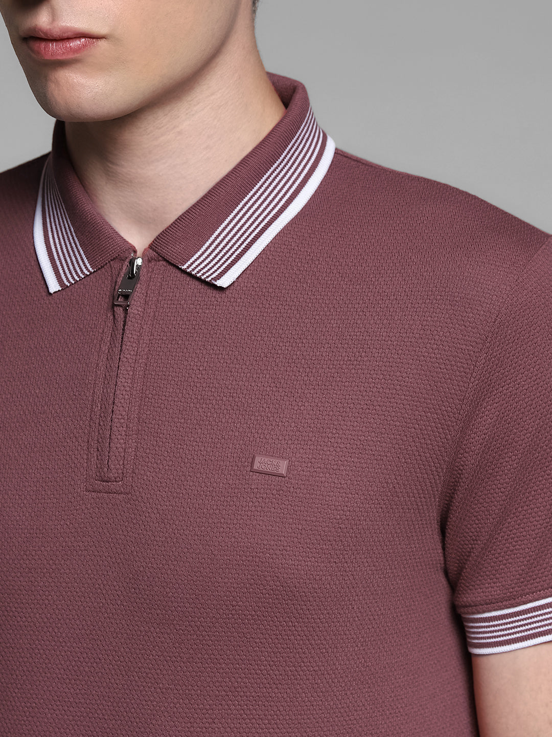 JACK&JONES Regular Fit Textured T-Shirts