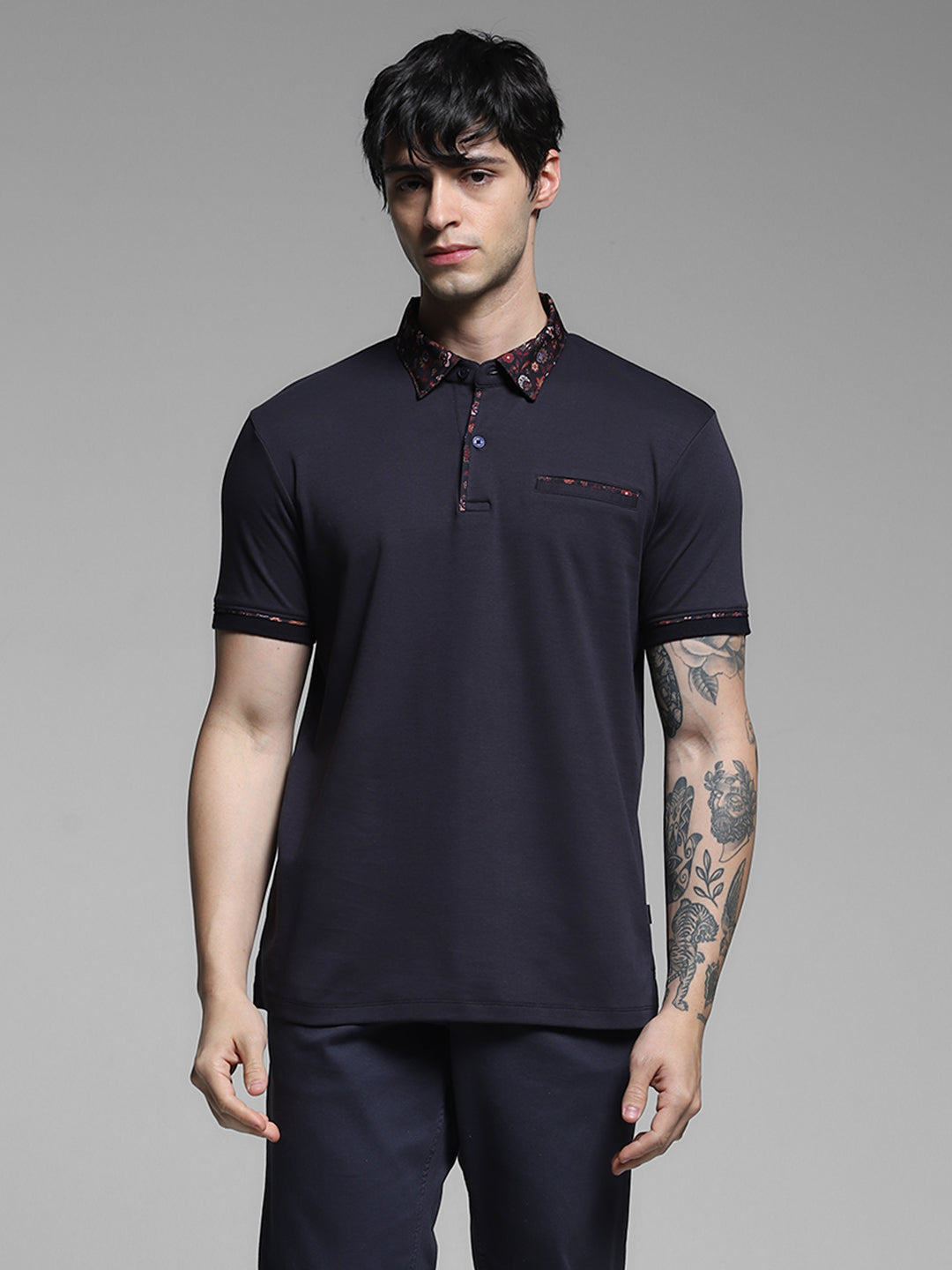 JACK&JONES Navy Regular Fit T-Shirts