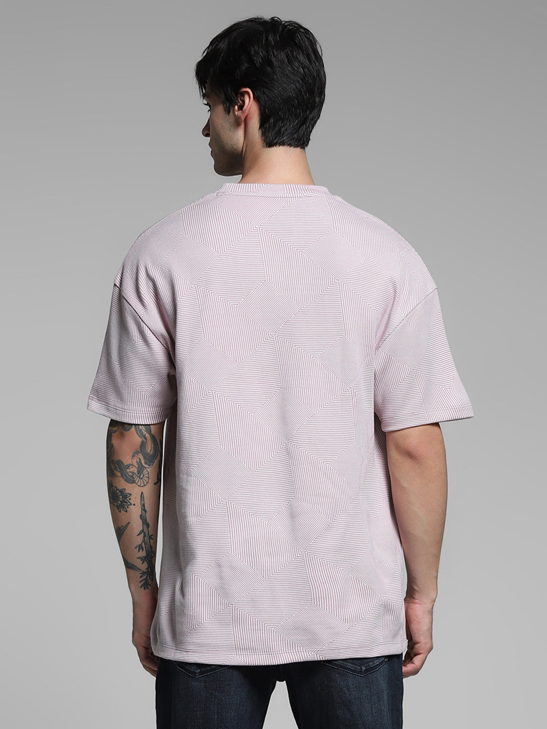 Lilac Crew Neck Oversized T-shirt
