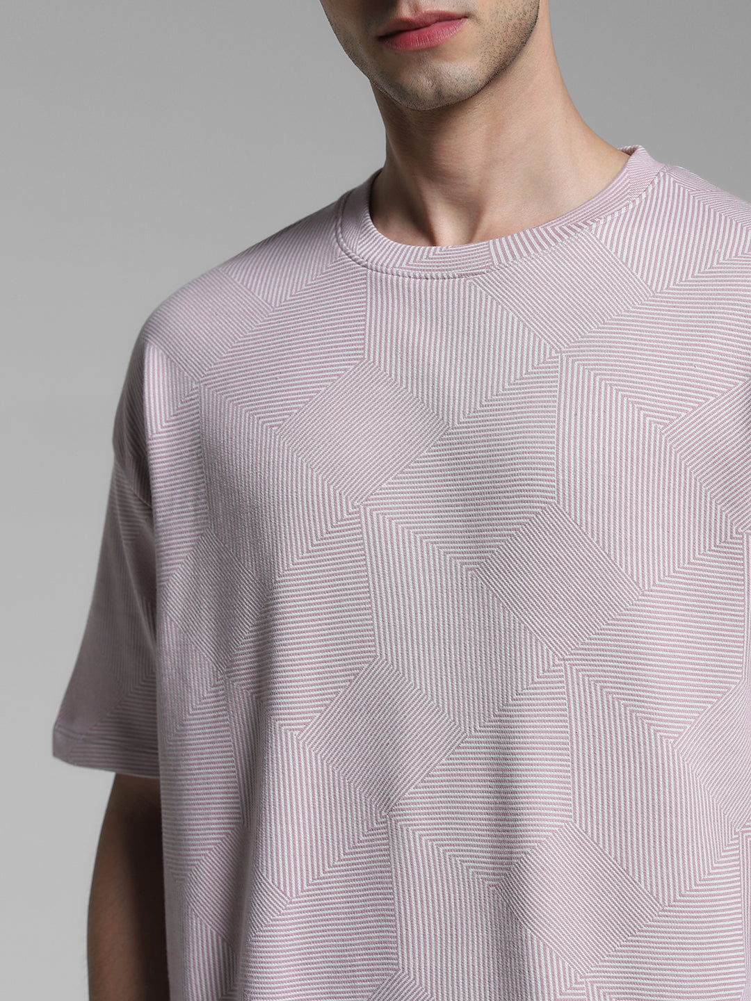 Lilac Crew Neck Oversized T-shirt