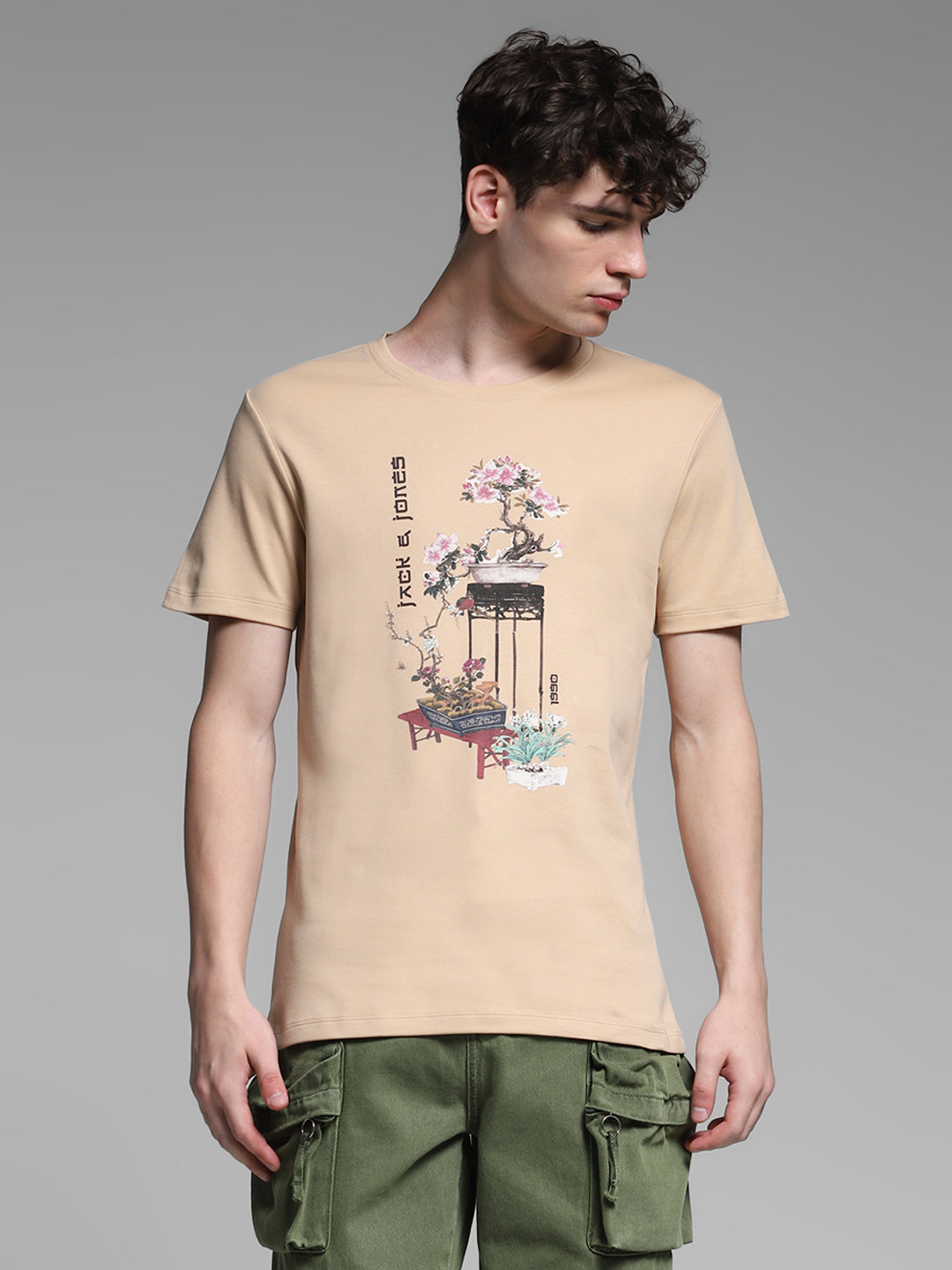 Cotton Printed Crew Neck T-shirt