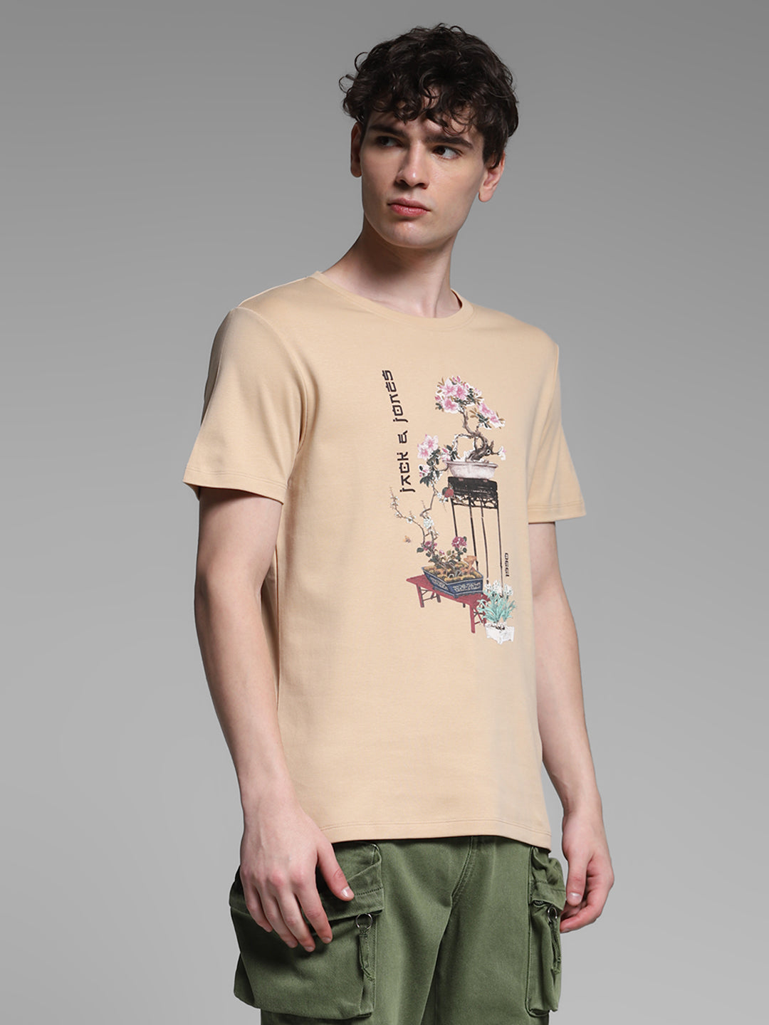 Cotton Printed Crew Neck T-shirt