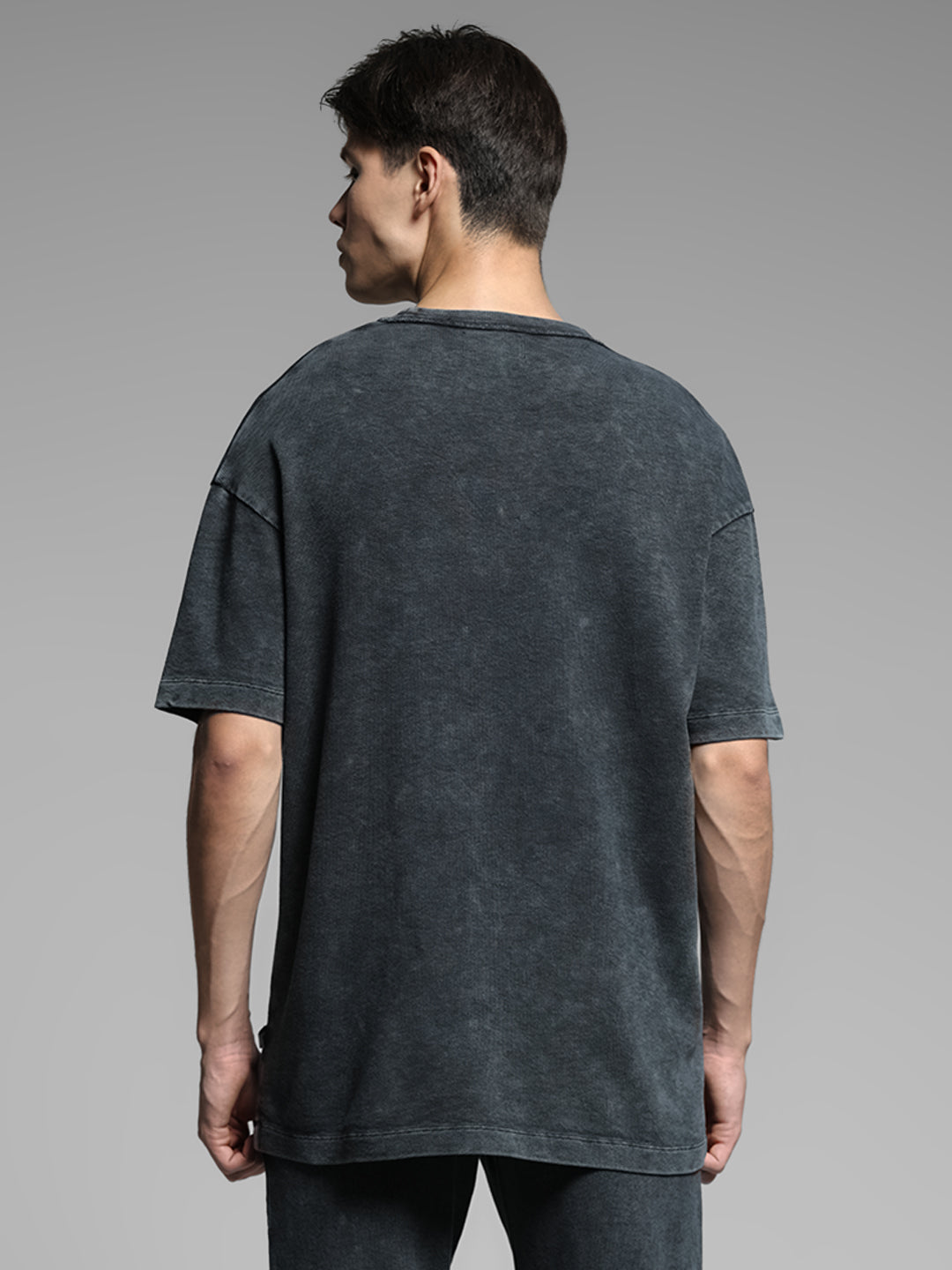 Black Cotton Oversized T-shirt