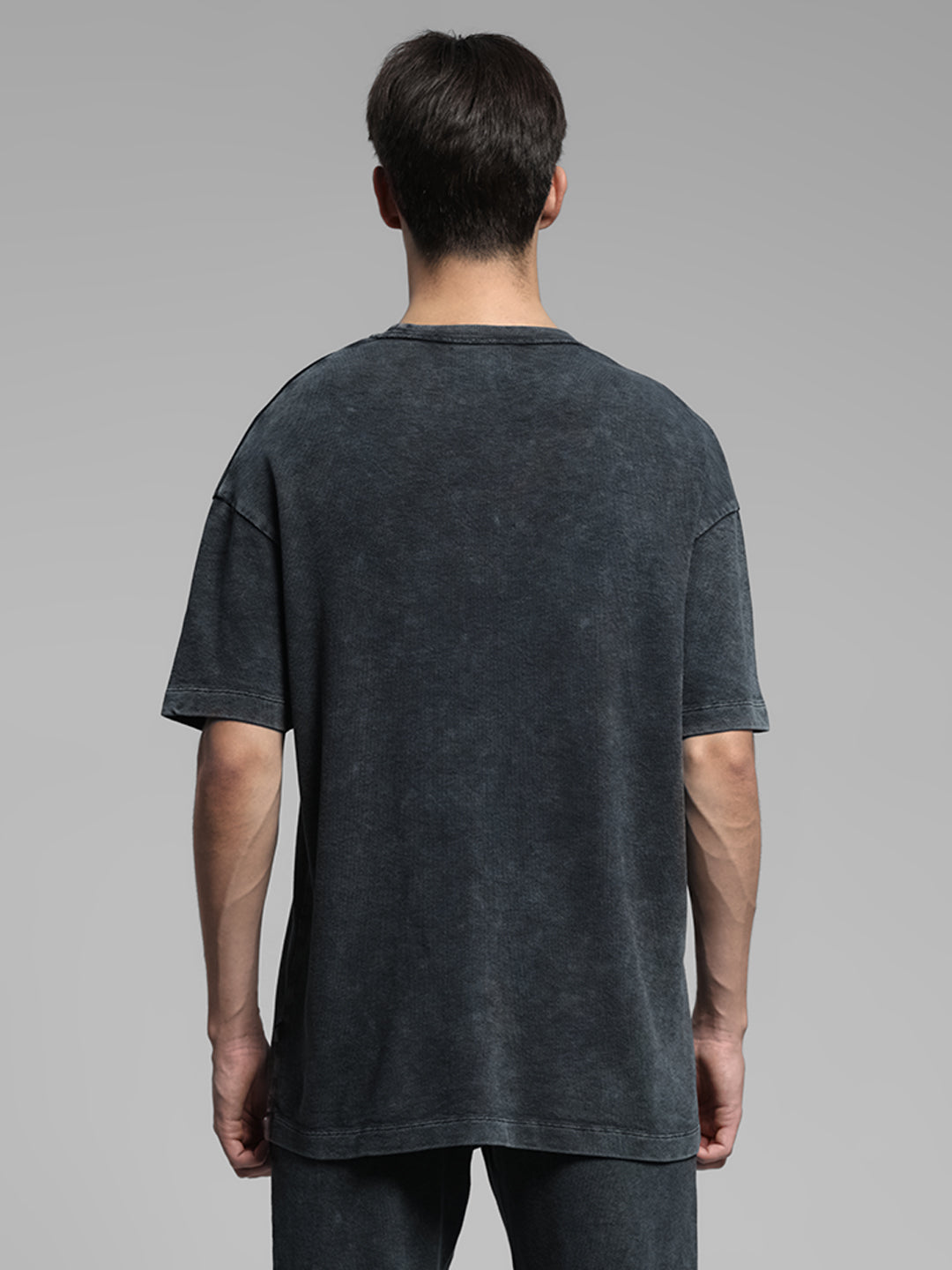 Black Cotton Oversized T-shirt