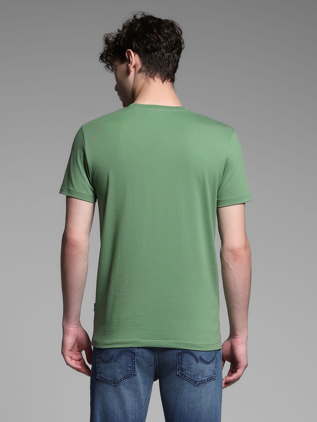 Green Logo Print T-shirt