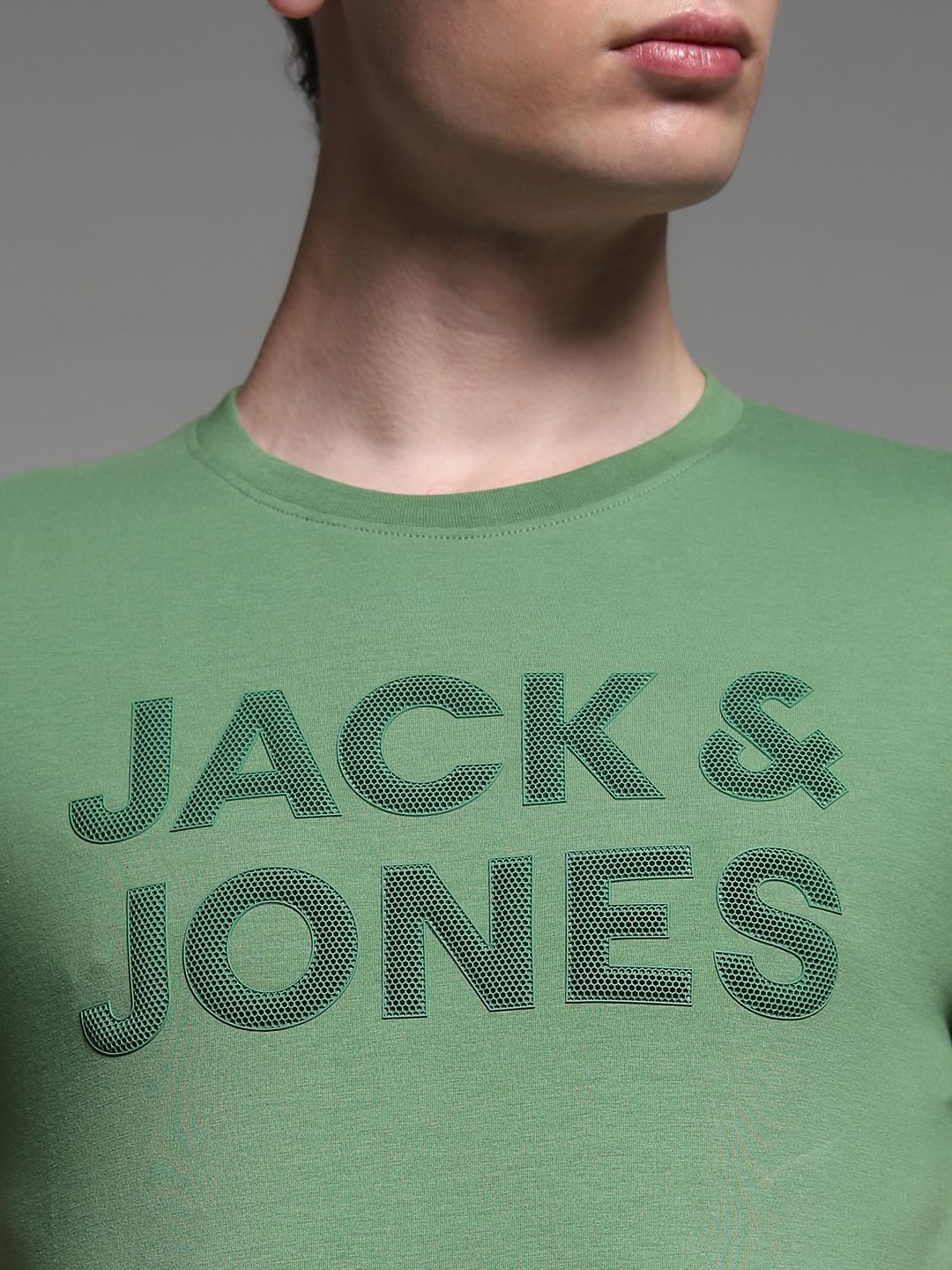 Green Logo Print T-shirt