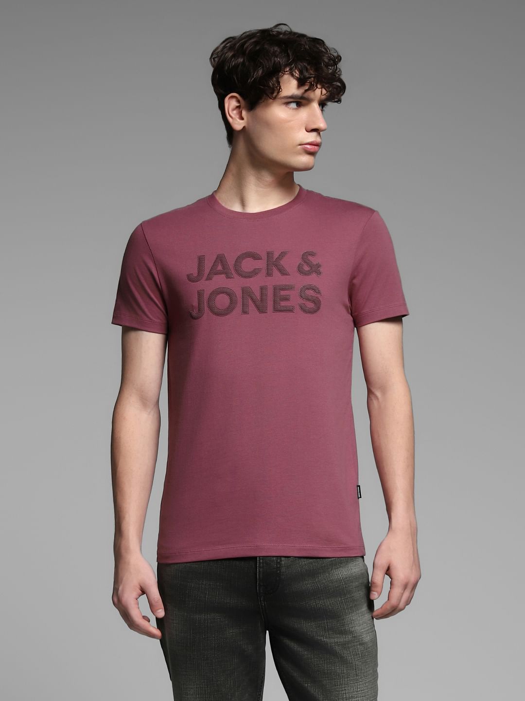 Red Logo Print T-shirt