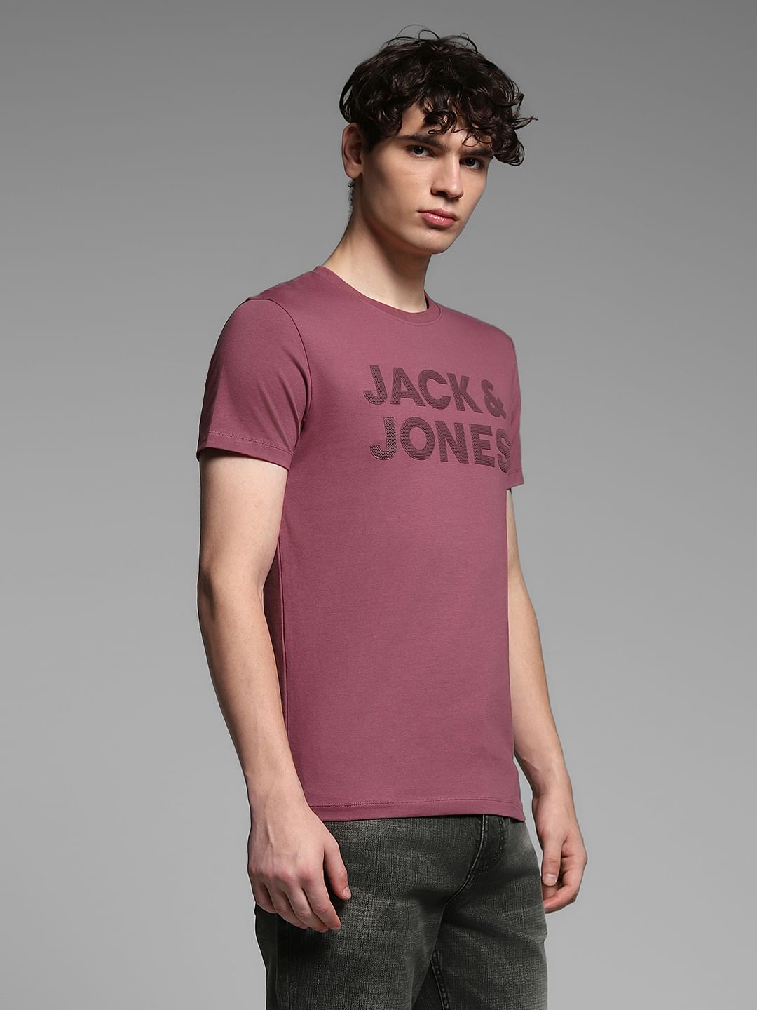 Red Logo Print T-shirt