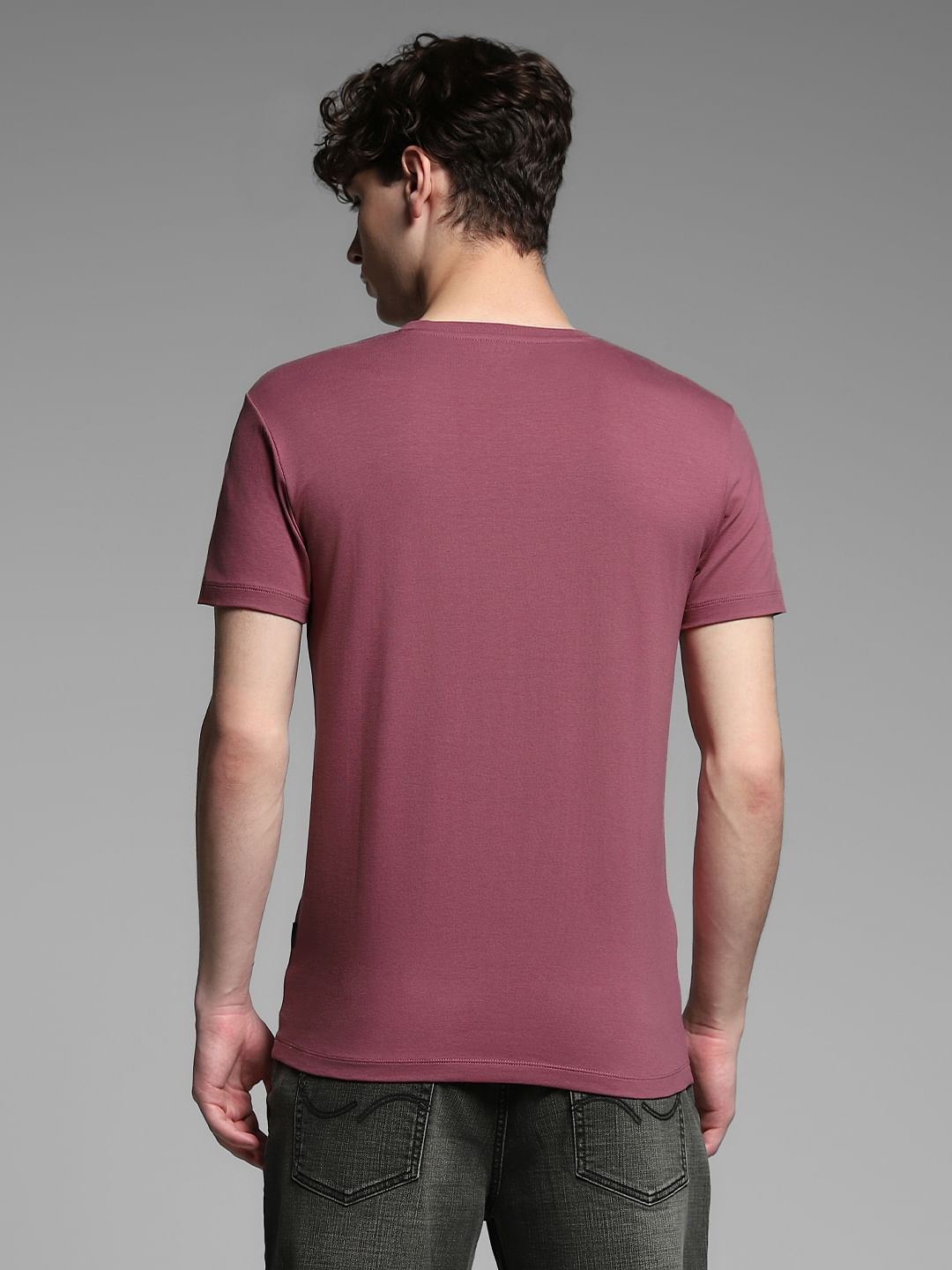 Red Logo Print T-shirt