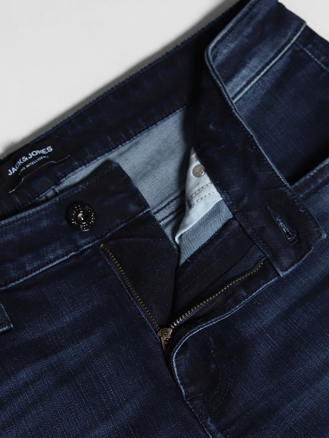 Dark Blue Low Rise Glenn Slim Fit Jeans