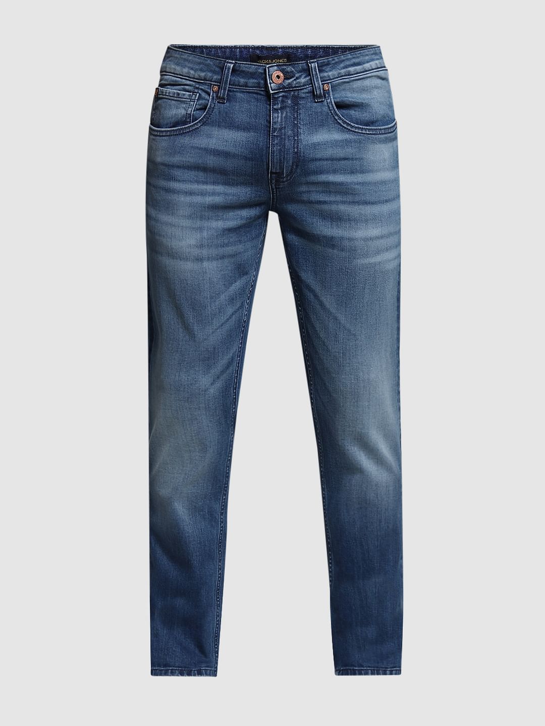 Blue Low Rise Glenn Slim Fit Jeans