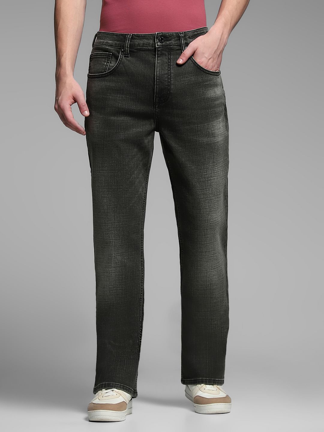 Green High Rise Cliff Bootcut Jeans