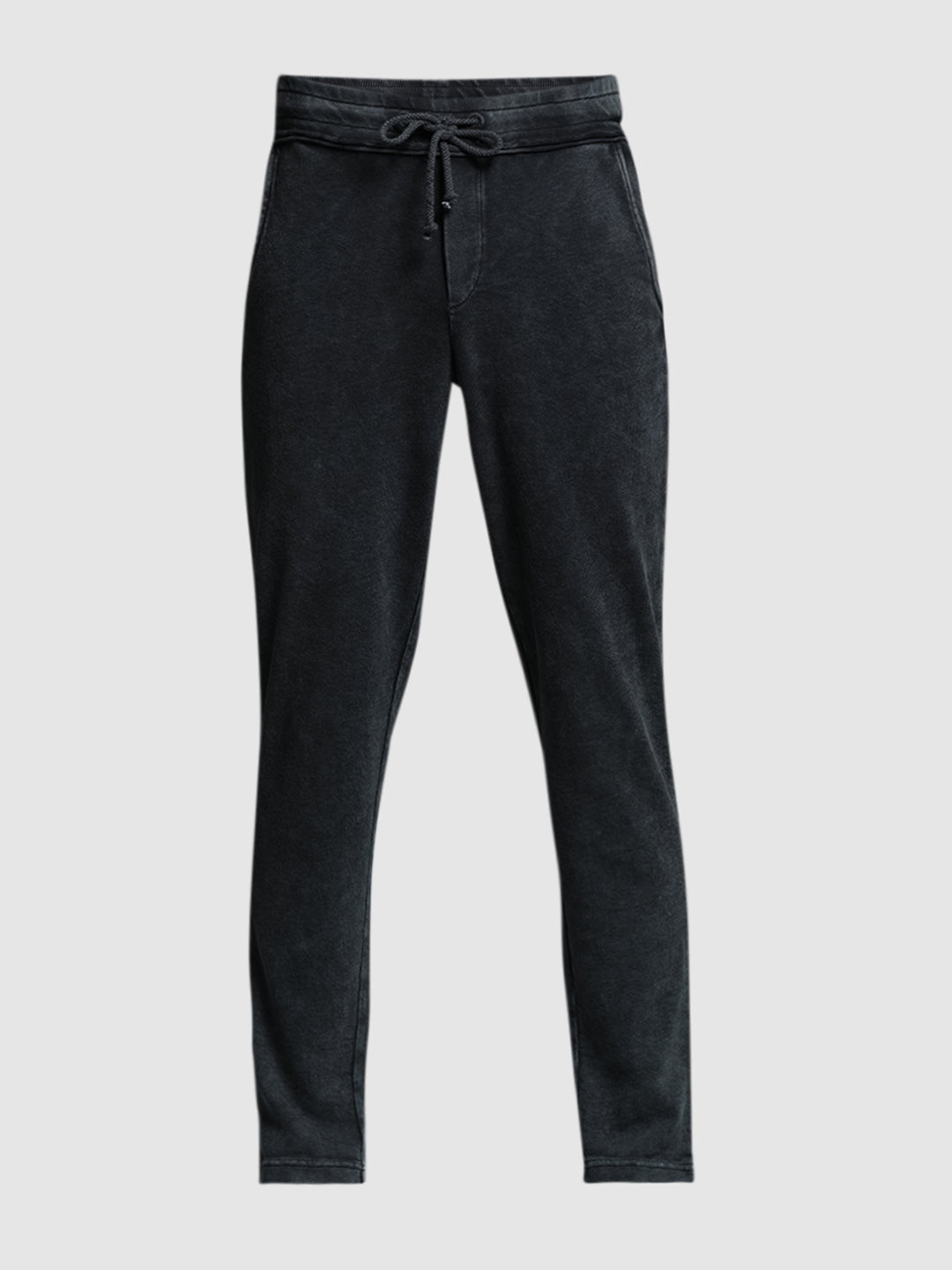 Black Mid Rise Cotton Pants