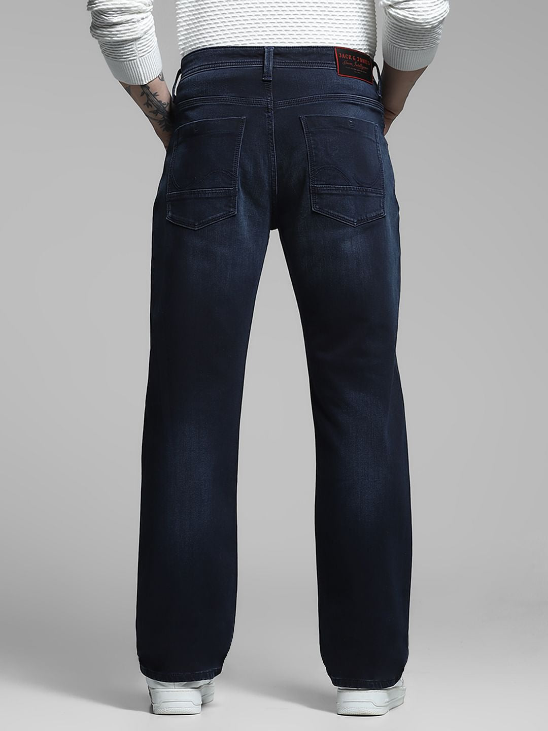 Blue High Rise Cliff Bootcut Jeans