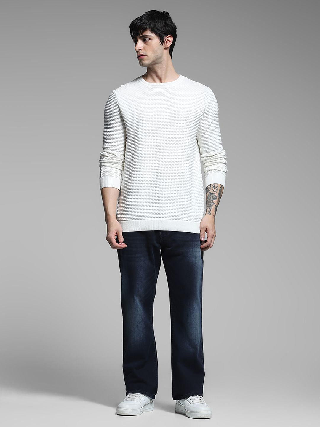 Blue High Rise Cliff Bootcut Jeans