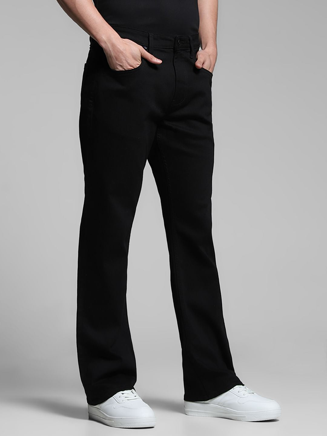 Black Cliff Bootcut Jeans