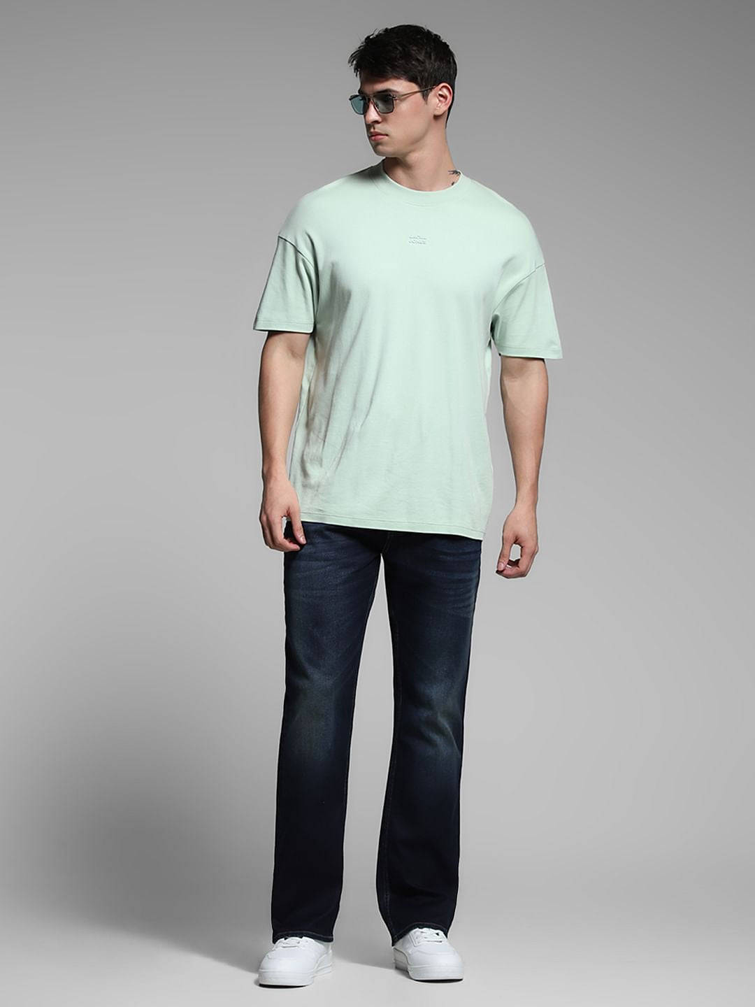 Dark Blue Cliff Bootcut Jeans
