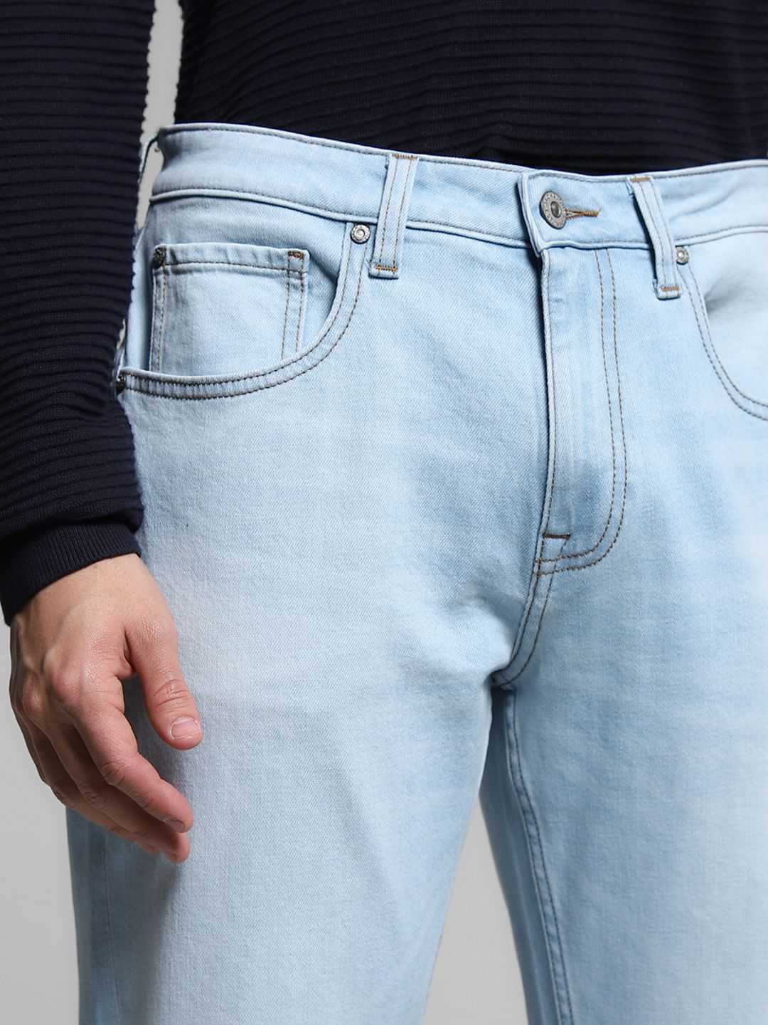 Light Blue High Rise Cliff Bootcut Jeans