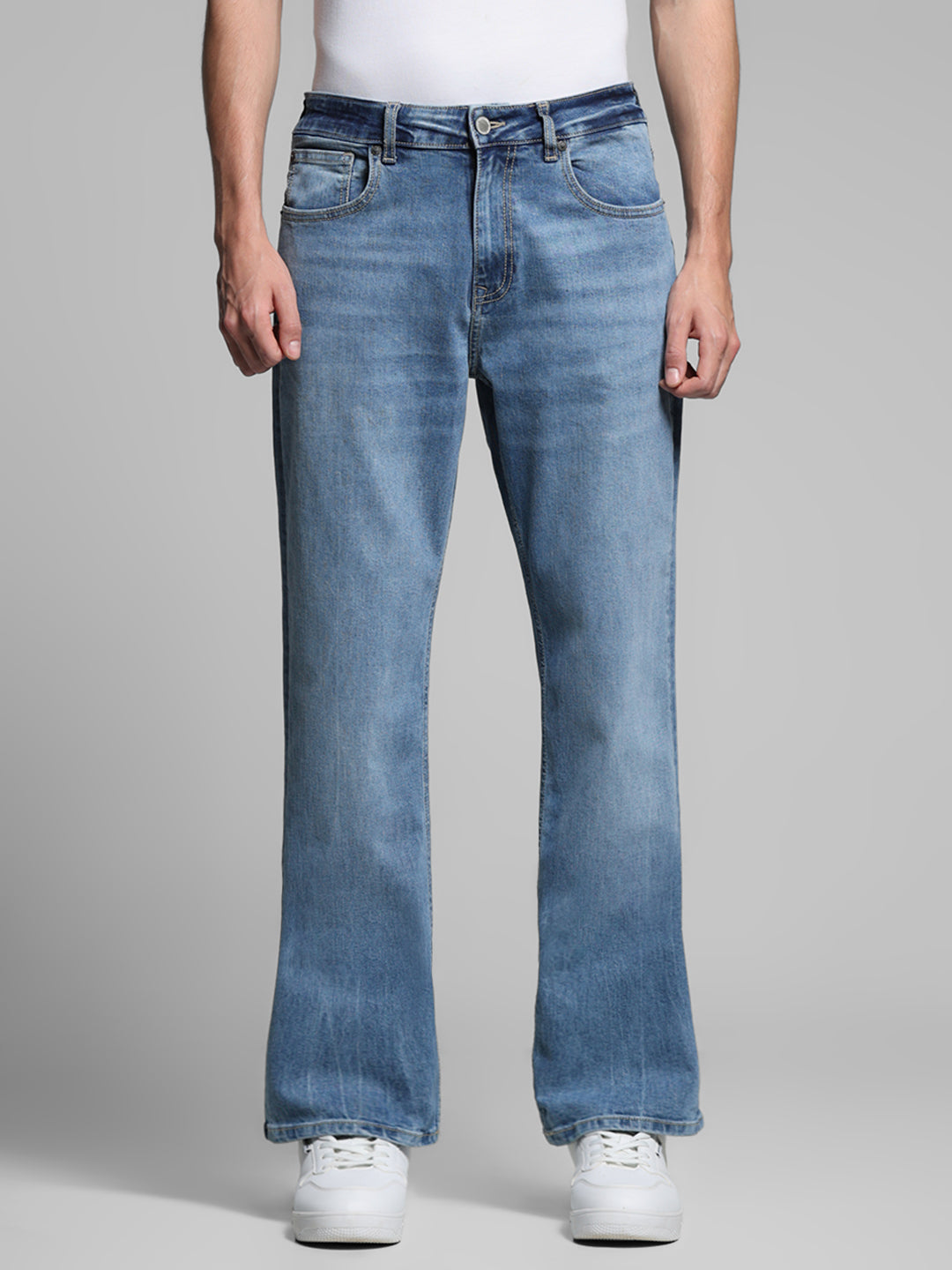 Light Blue High Rise Cliff Bootcut Jeans