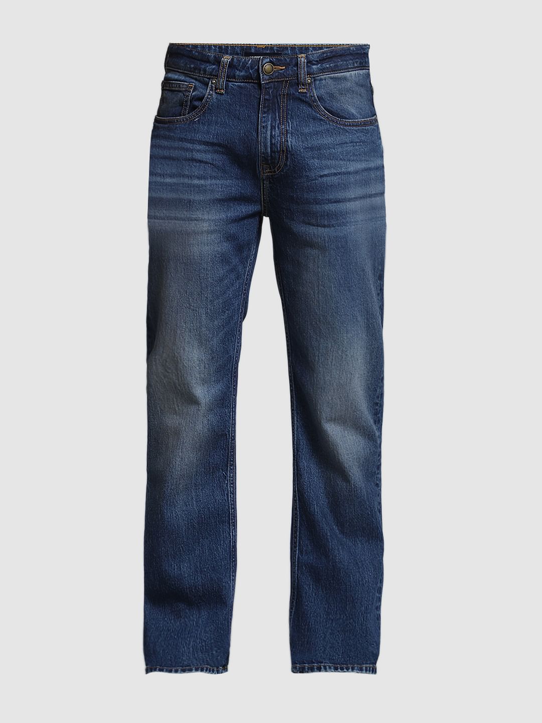 Blue High Rise Cliff Bootcut Jeans