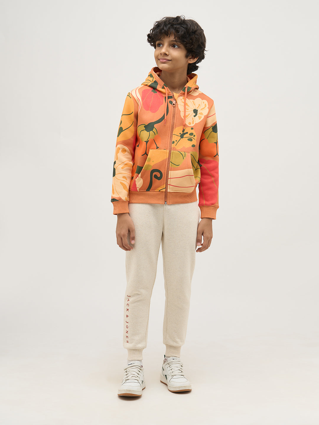 Boys Printed Hooded Sweatshirt