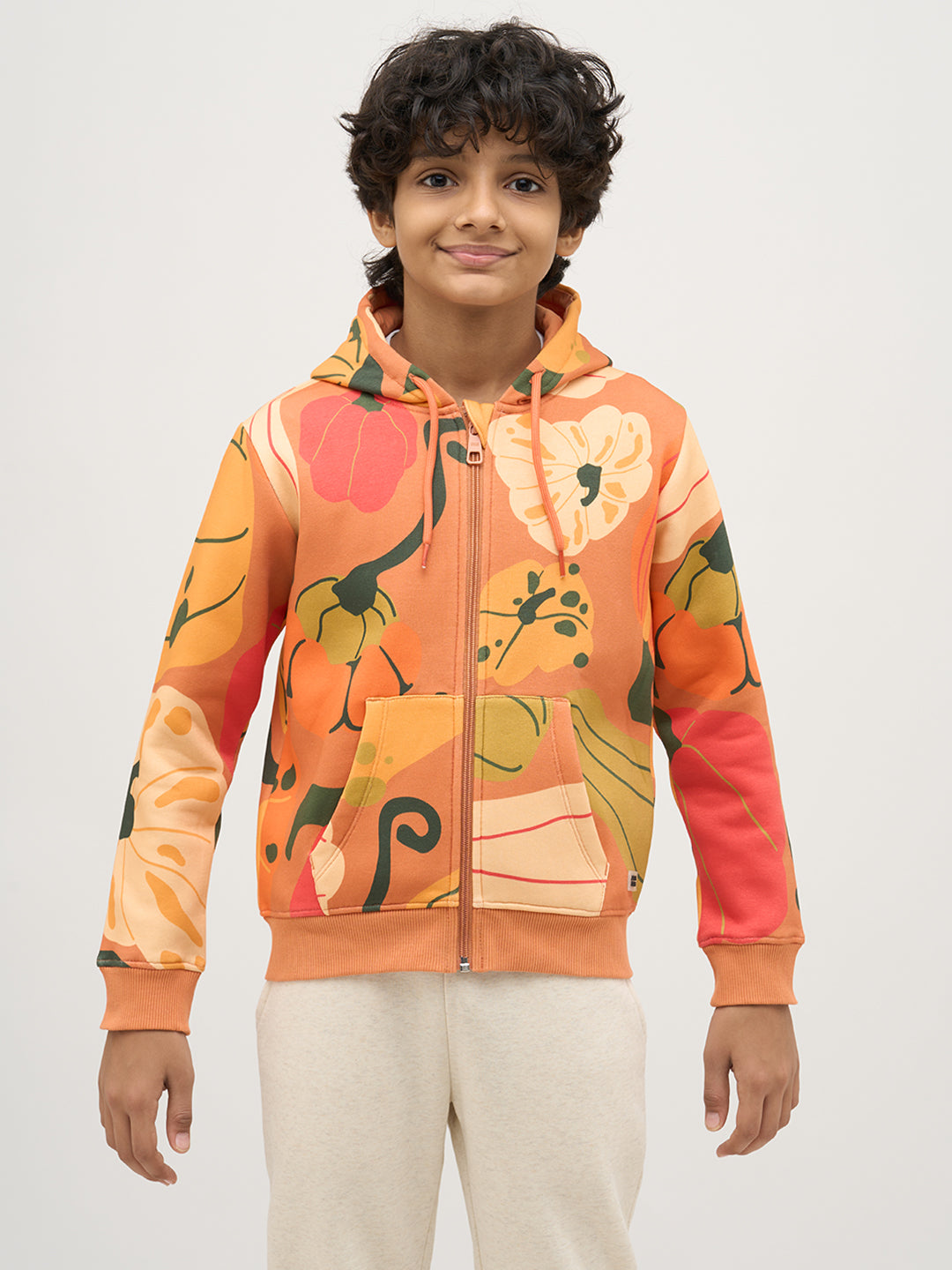 Boys Printed Hooded Sweatshirt