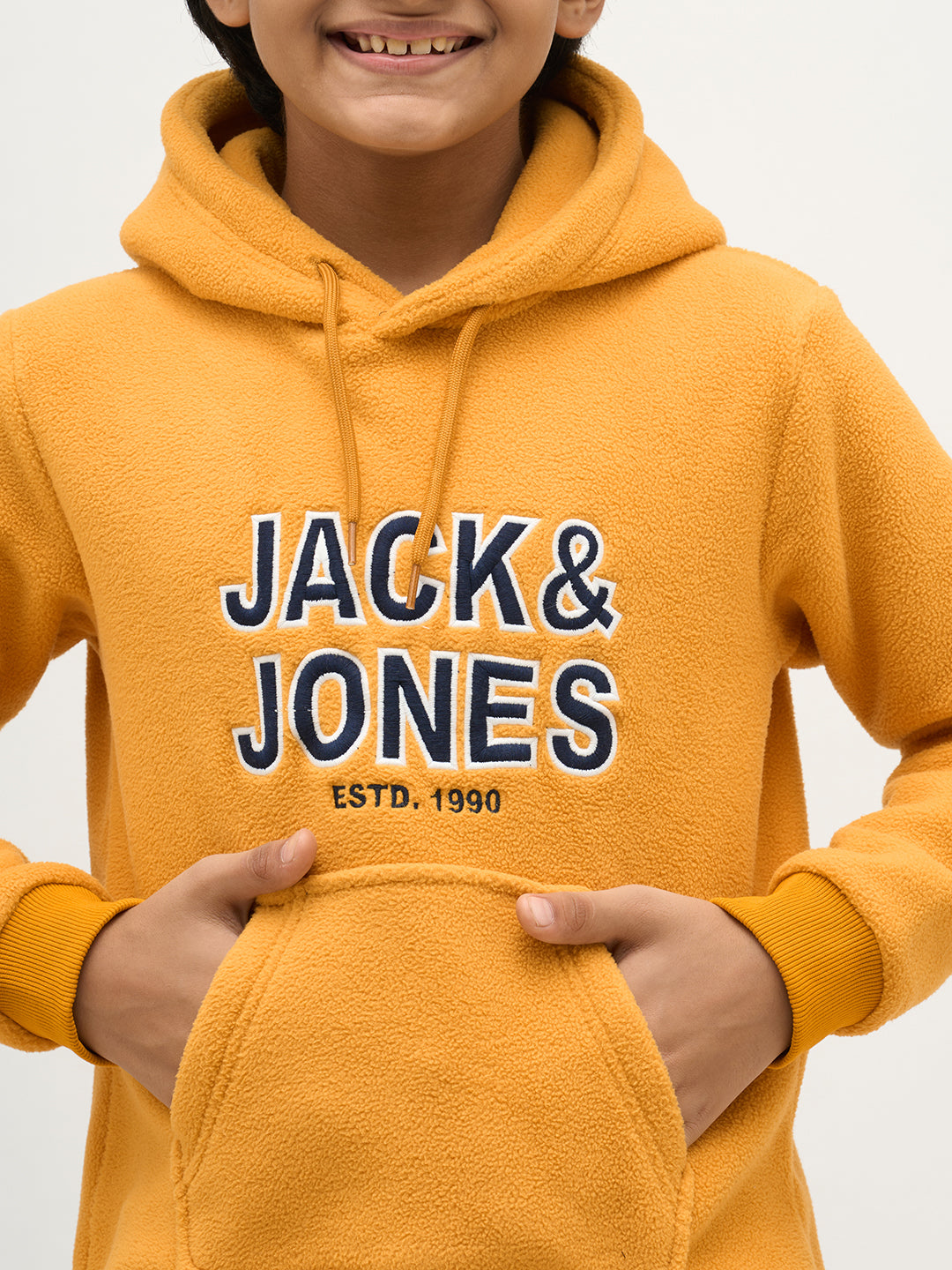 Boys Logo Print Hooded Sweatshirt