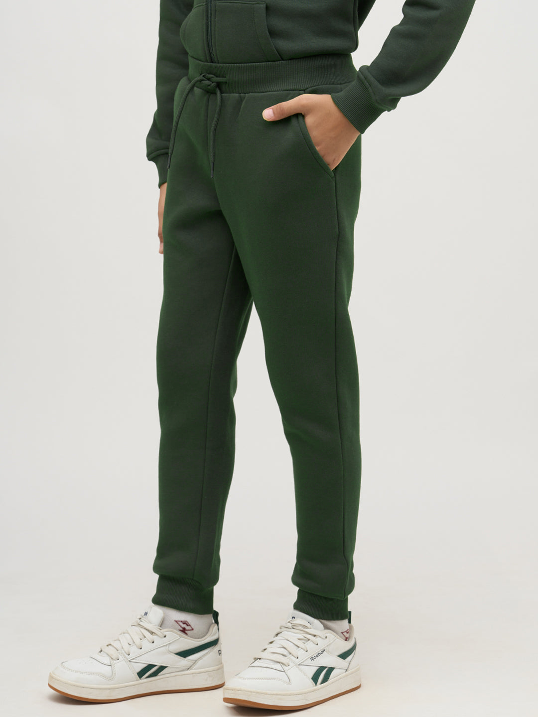 Boys Logo Text Sweatpants - Green