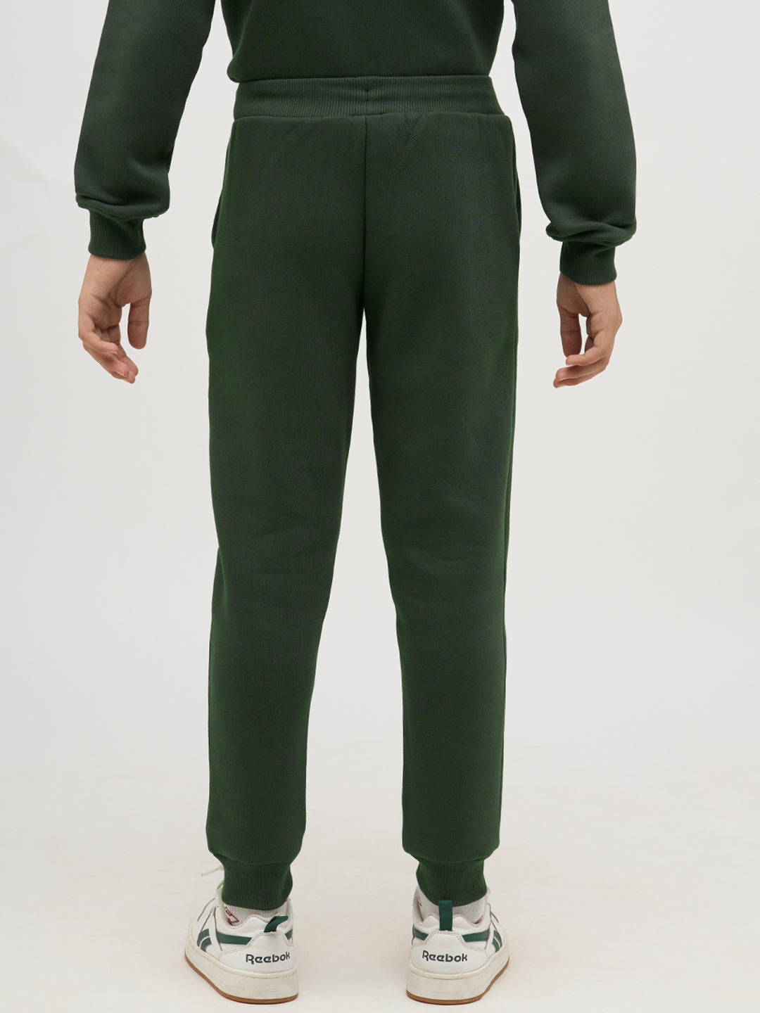 Boys Logo Text Sweatpants - Green