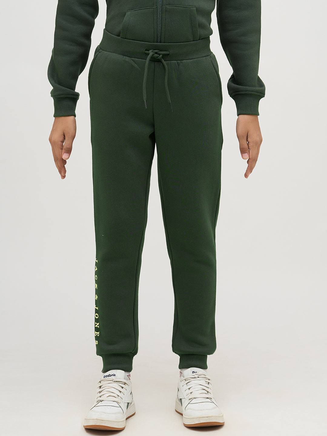 Boys Logo Text Sweatpants - Green