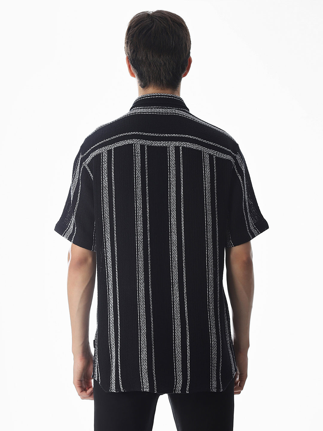 Striped Oversized Cotton Shirt