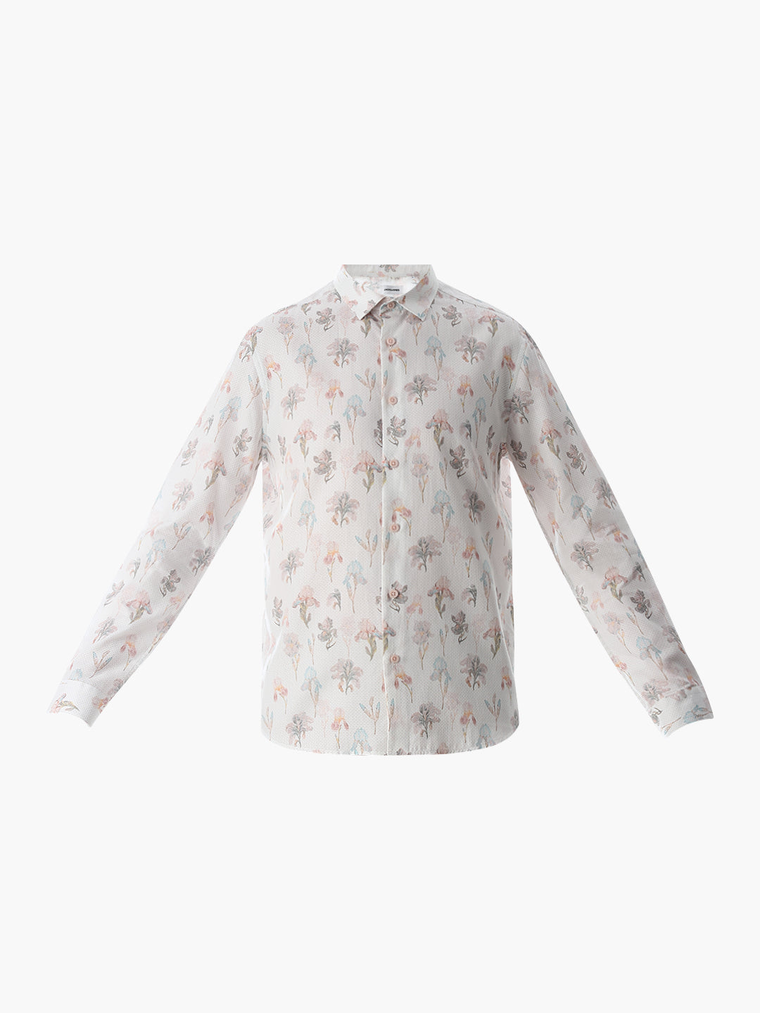 Slim Fit Printed Full Sleeves Shirt - Black