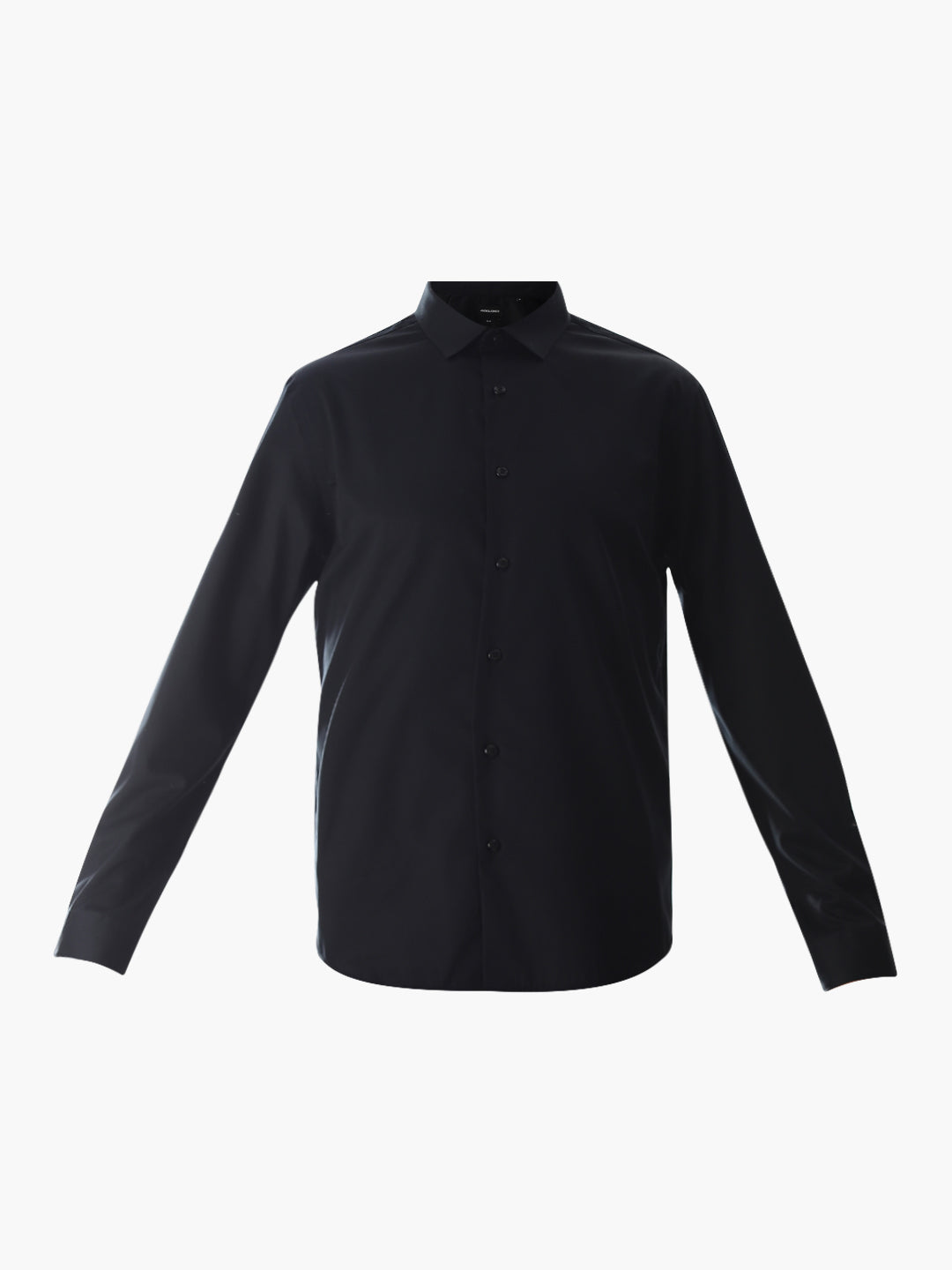 Stretch Slim Fit Full Sleeves Shirt - Black