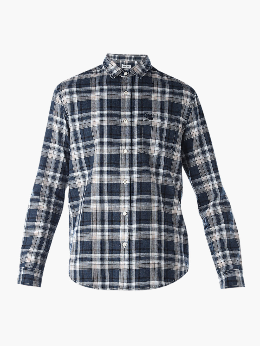 Blue Check Full Sleeves Shirt