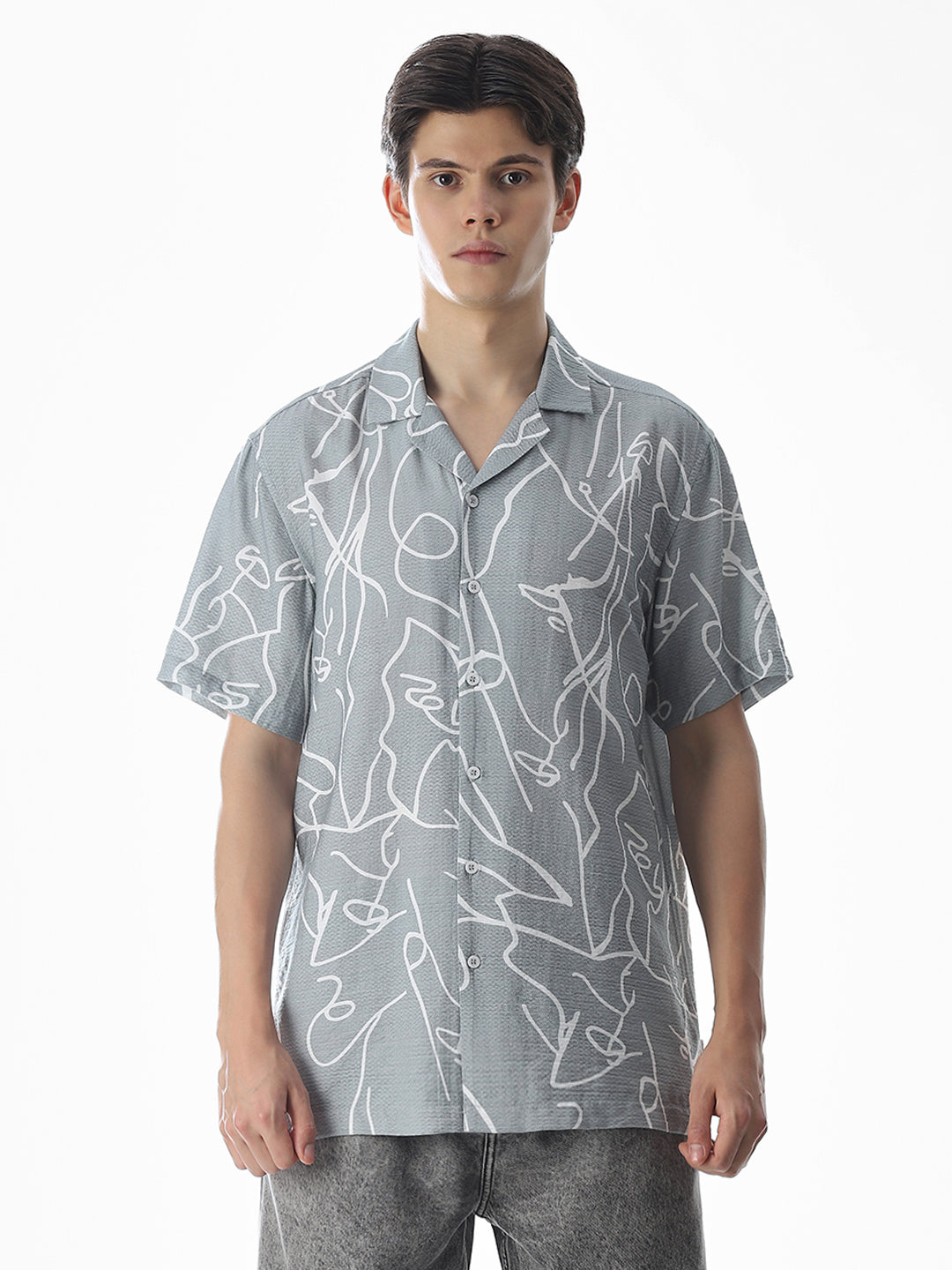 Comfort Fit Printed Shirt